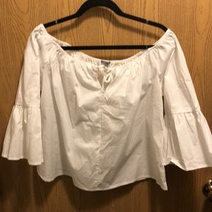 white off the shoulder top